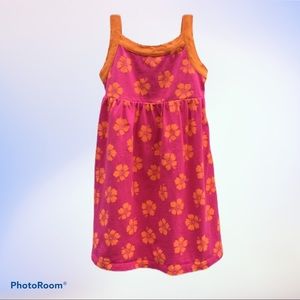 Childrens Place Girls Orange & Pink Casual Summer Sun Dress 4T